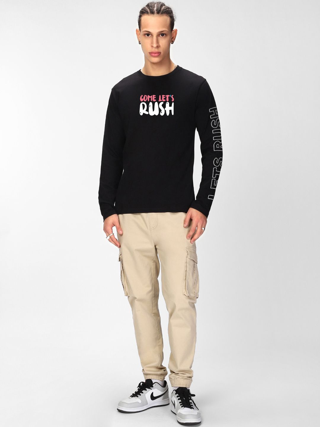 Bewakoof Men Typography Printed Round Neck Cotton T-shirt