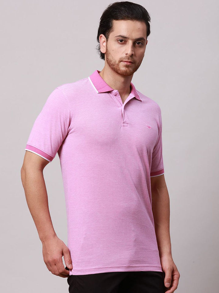 Park Avenue Men Polo Collar Pockets Slim Fit T-shirt