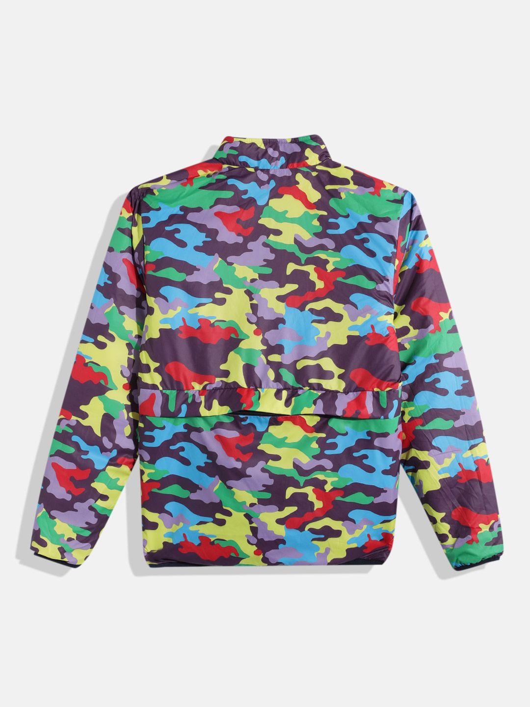 Monte Carlo Boys Camouflage Print & Colourblocked Reversible Padded Jacket