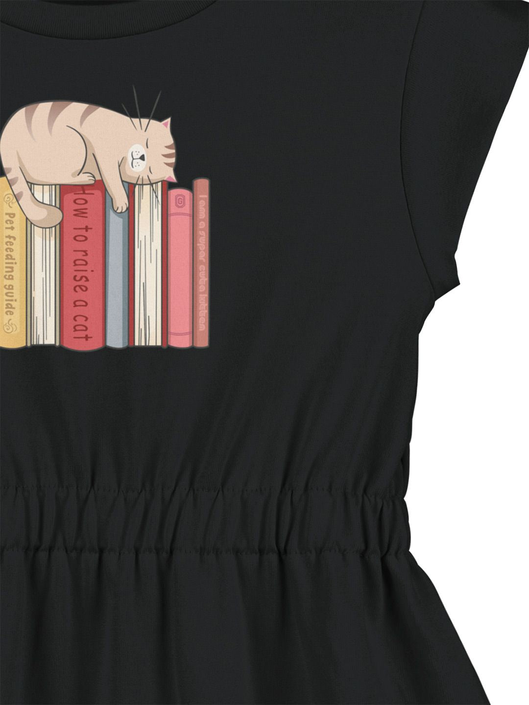 HELLCAT Girls Pack of 2 Printed Cap Sleeves Cotton Fit and Flare Dresses