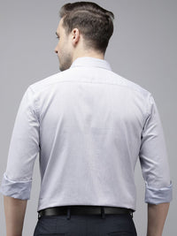 Park Avenue Pure Cotton Self Design Slim Fit Textured Formal Shirt