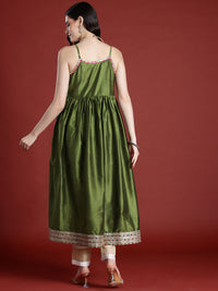 Anouk Paisley Printed Sequinned Floral Kurta