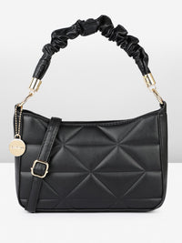 DressBerry Geometric Structured Handheld Bag with Quilted