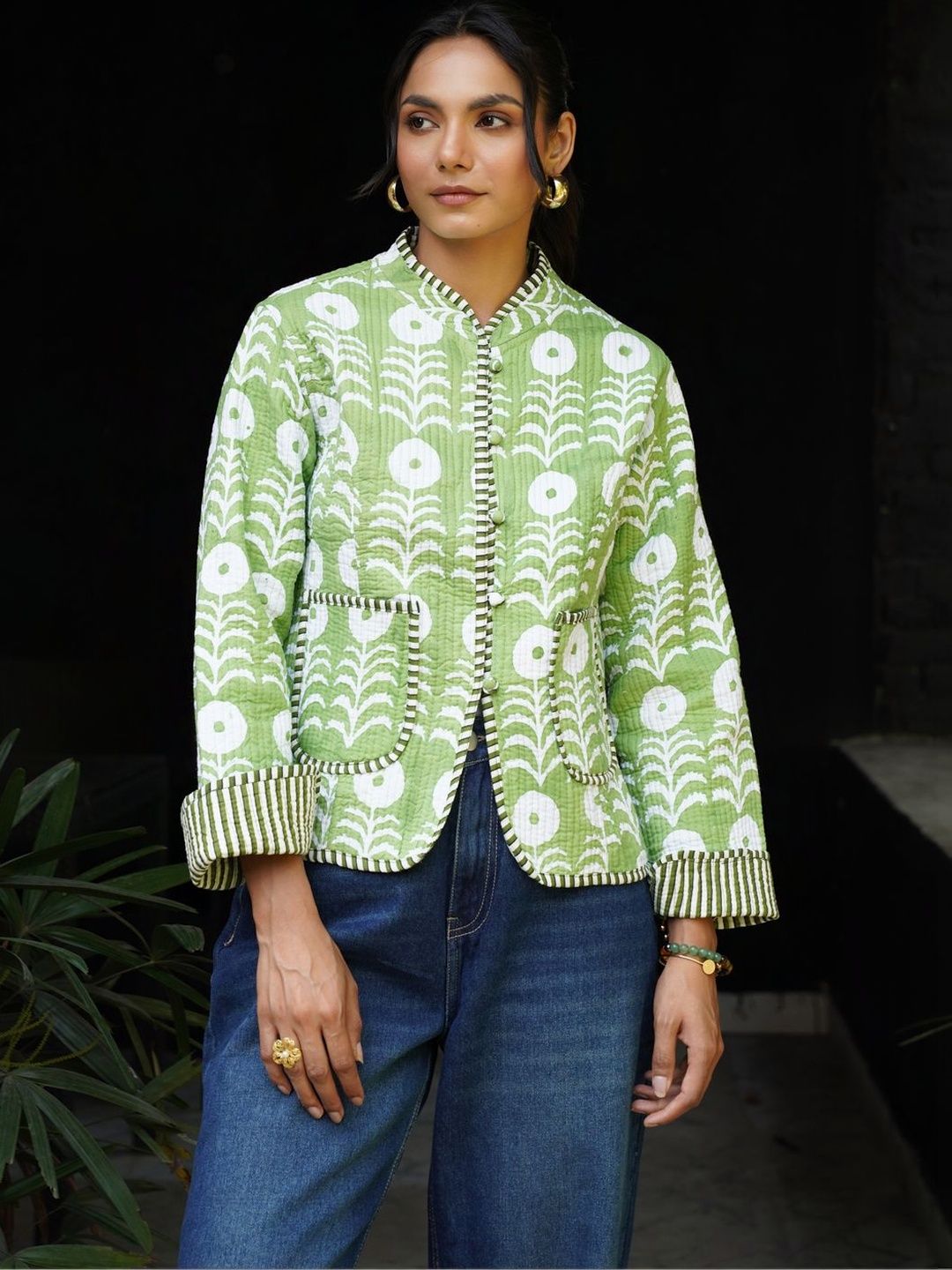House of Chikankari Women Reversible Quilted Jacket