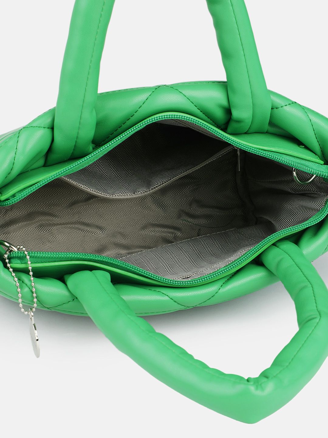 DressBerry Structured Quilted Handheld Bag with Pouch