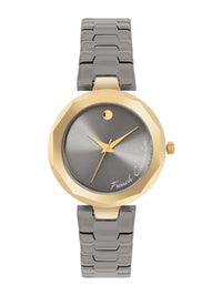 Sambungan Perancis Wanita Dial & Gelang Keluli Tahan Karat Tali Analog Watch FCH08GNM