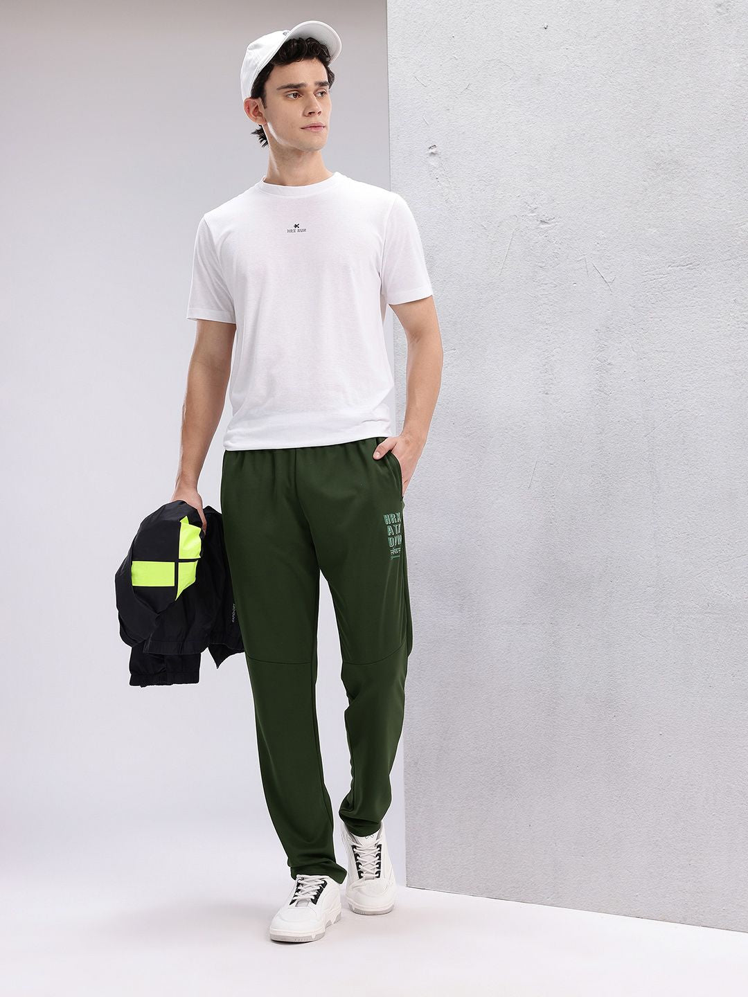 HRX by Hrithik Roshan Men Mid-Rise Regular Fit Lifestyle Track Pants