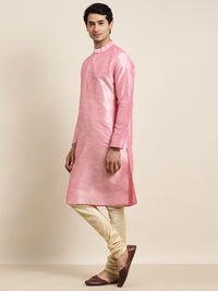 Anug by SOJANYA Men Pink Kurta