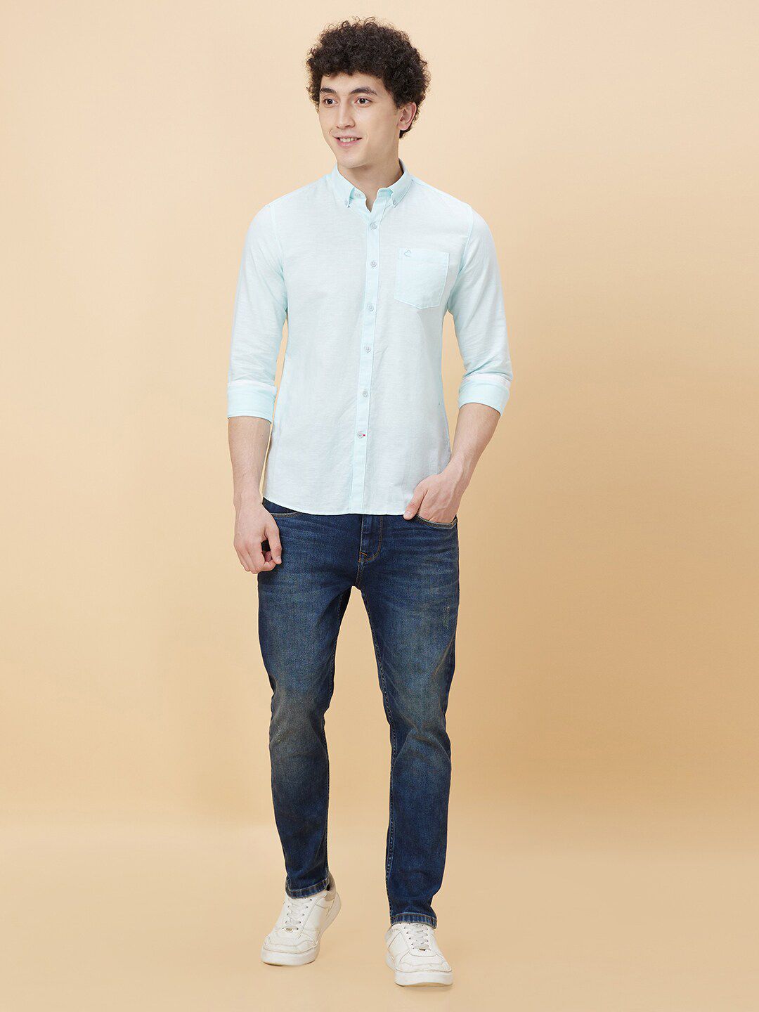 Being Human Slim Fit Opaque Casual Shirt