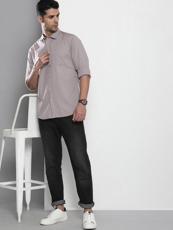 The Indian Garage Co Men Lilac Casual Shirt