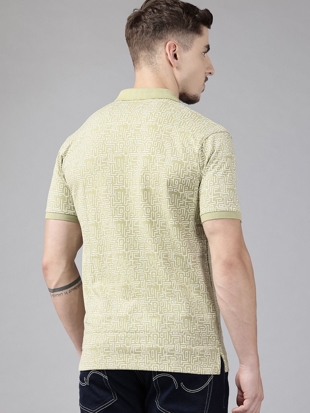 Park Avenue Printed Polo Collar T-shirt