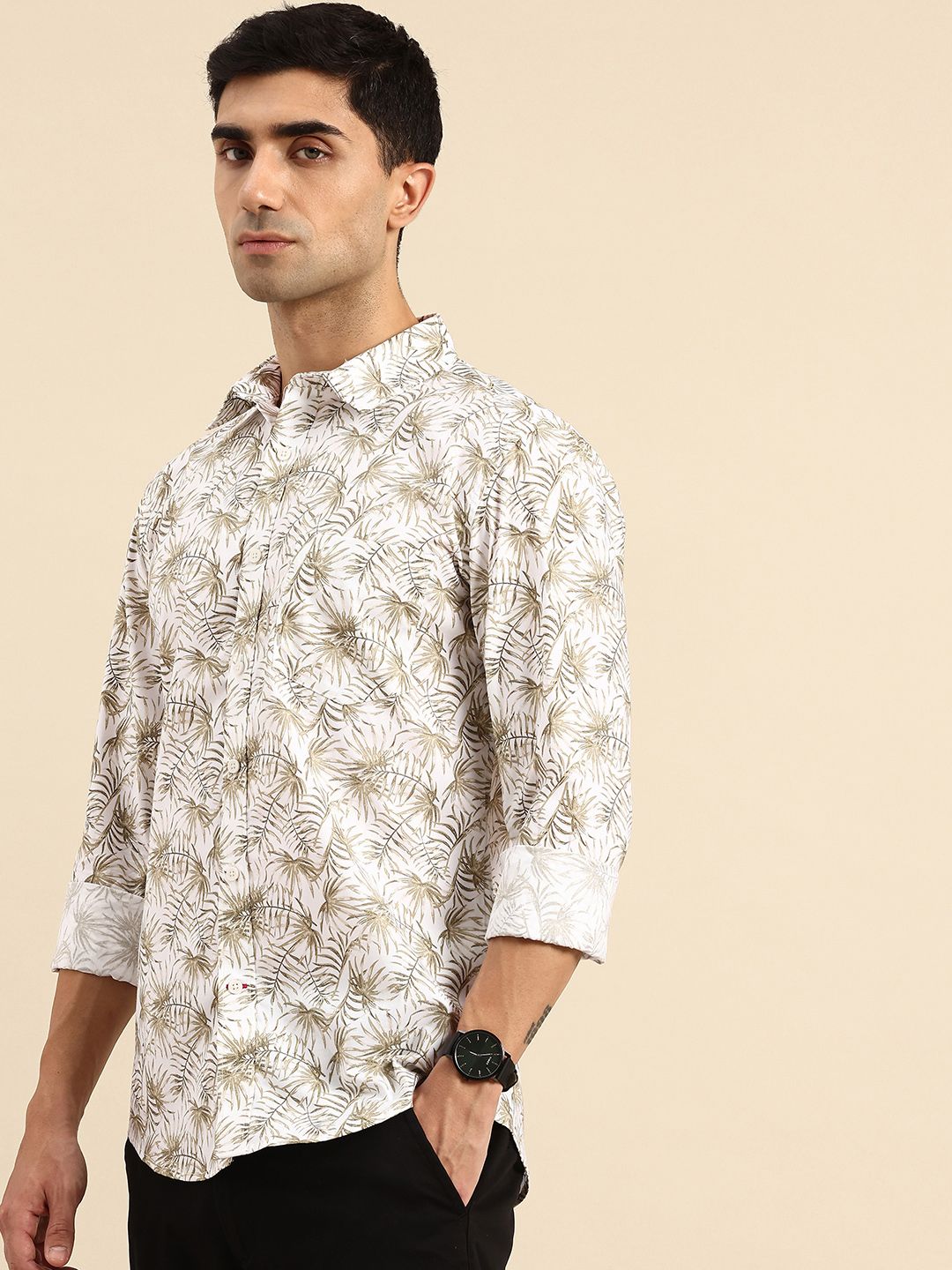Being Human Tropical Printed Pure Cotton Casual Shirt
