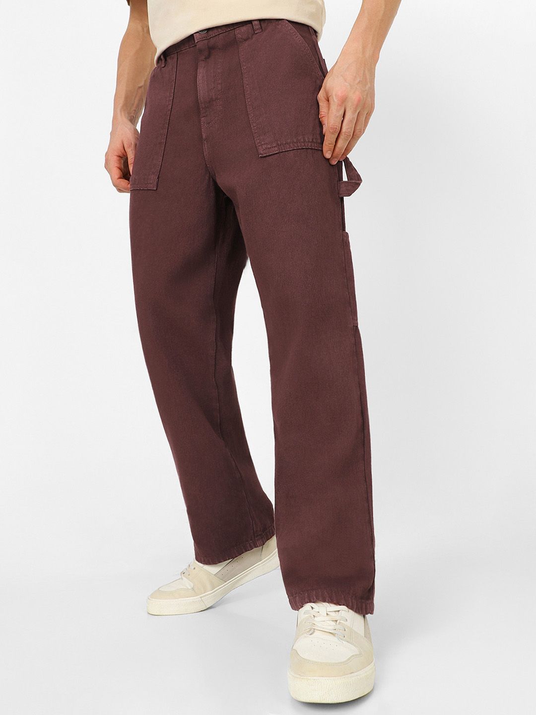 Urbano Fashion Men Loose Fit Carpenter Cargo Jeans