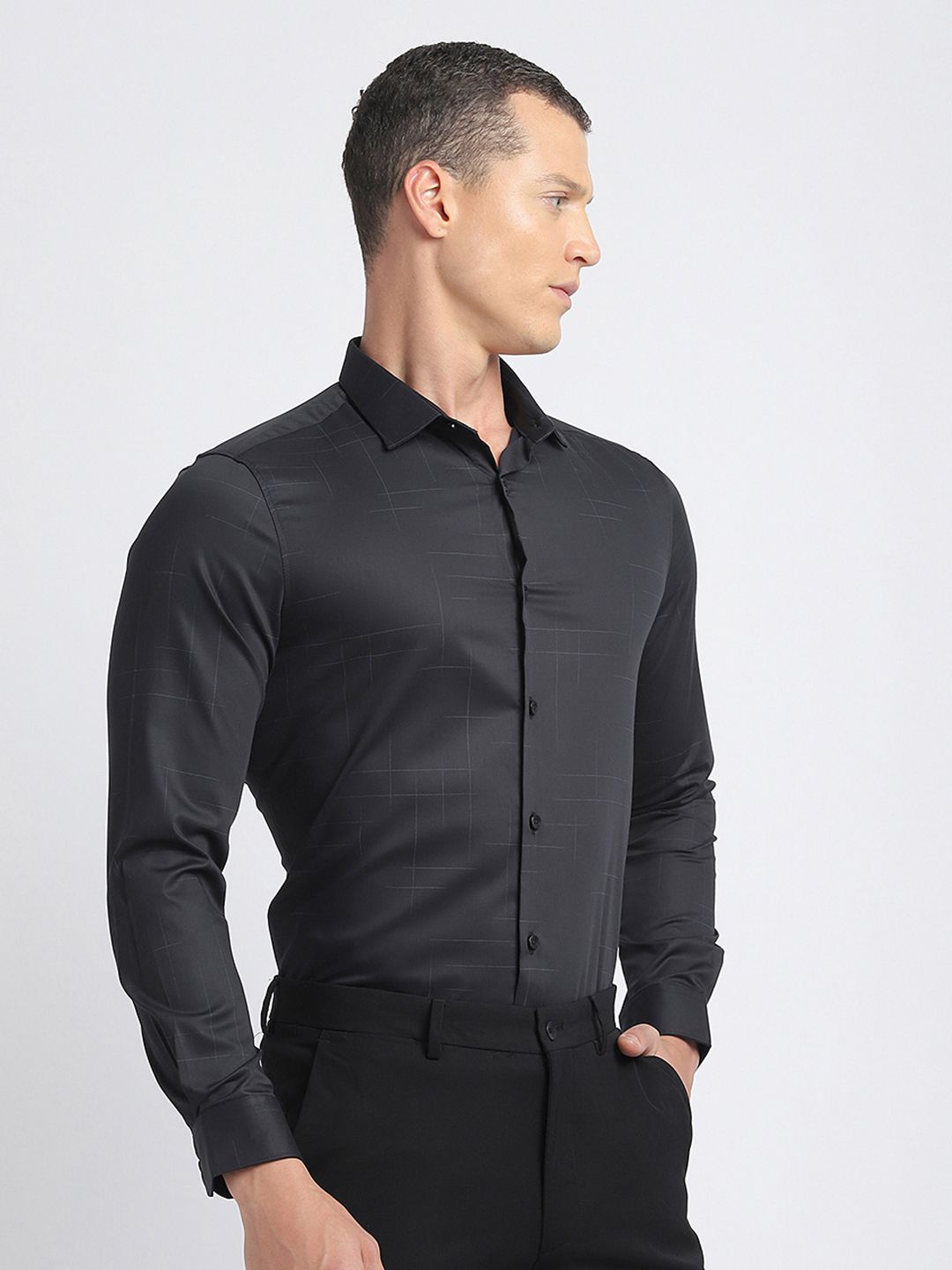 THE BEAR HOUSE Slim Fit Pure Cotton Formal Shirt
