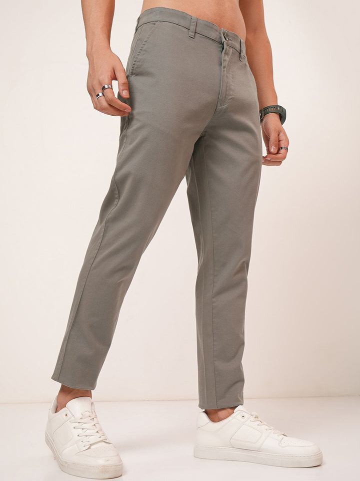HIGHLANDER Men Soft Feel Twill Chino Trousers