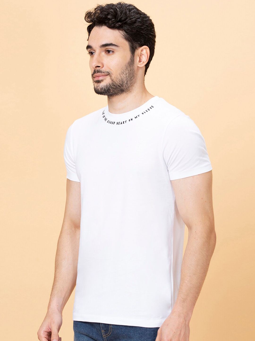 Being Human Round Neck Short Sleeves Casual T-shirt