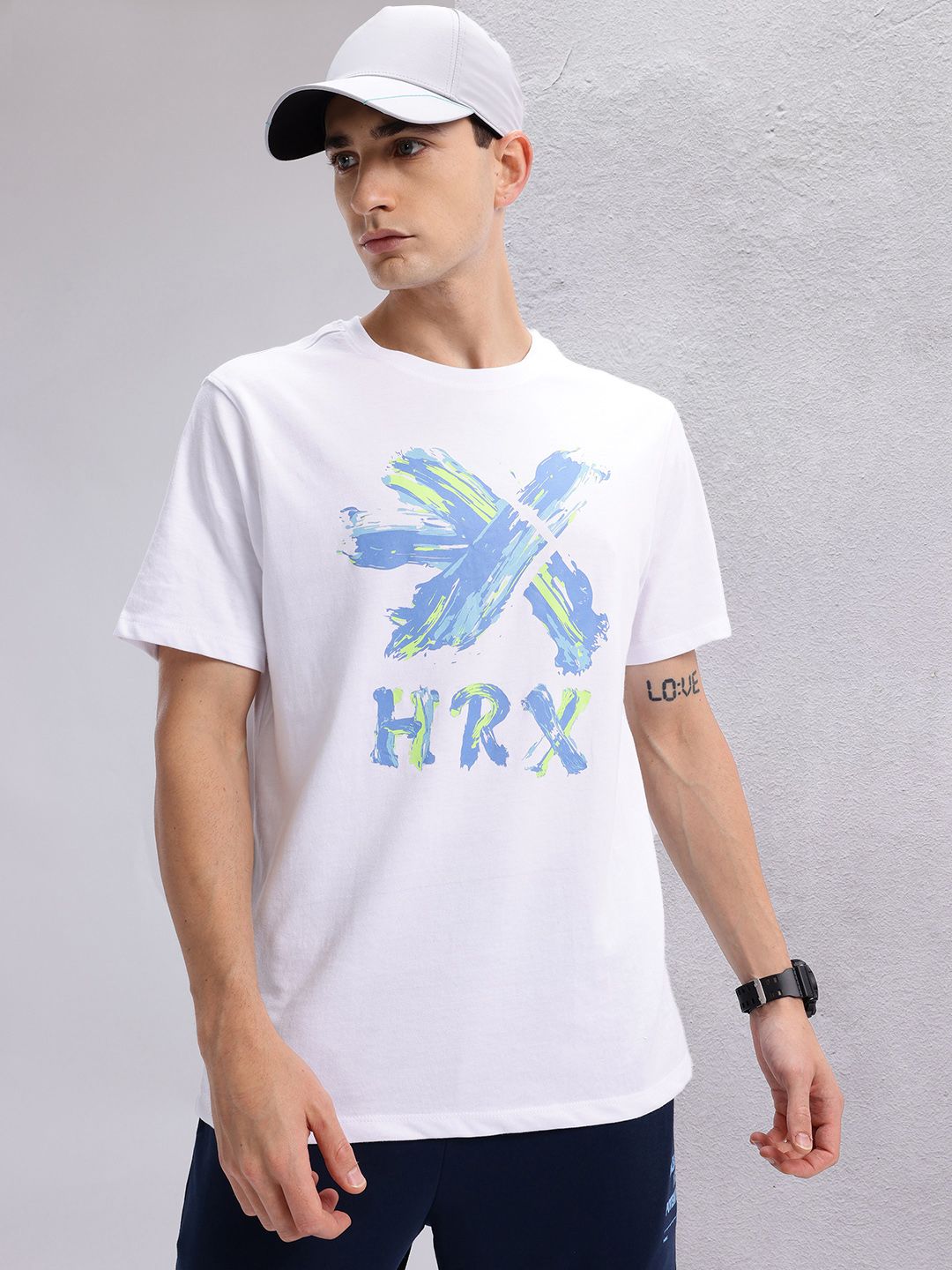 HRX by Hrithik Roshan Brand Logo Print Lifestyle T-shirt