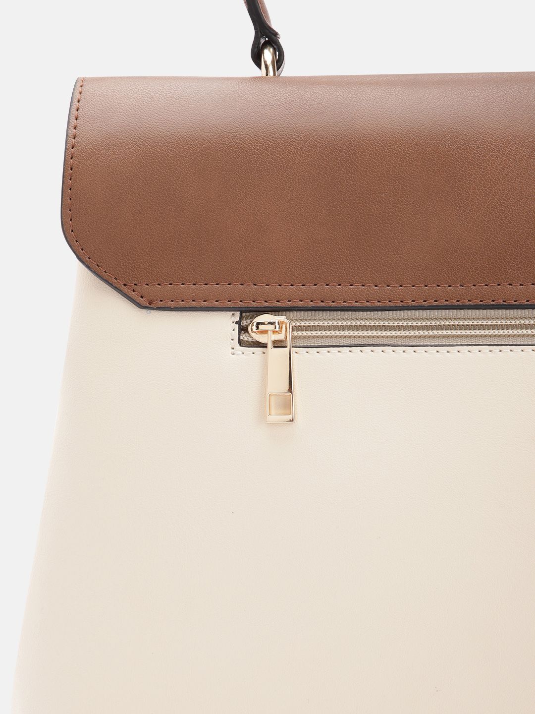 The Label Life Colourblocked Structured Satchel Bag