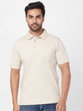 Park Avenue Geometric Printed Polo Collar Cotton Slim Fit T-shirt