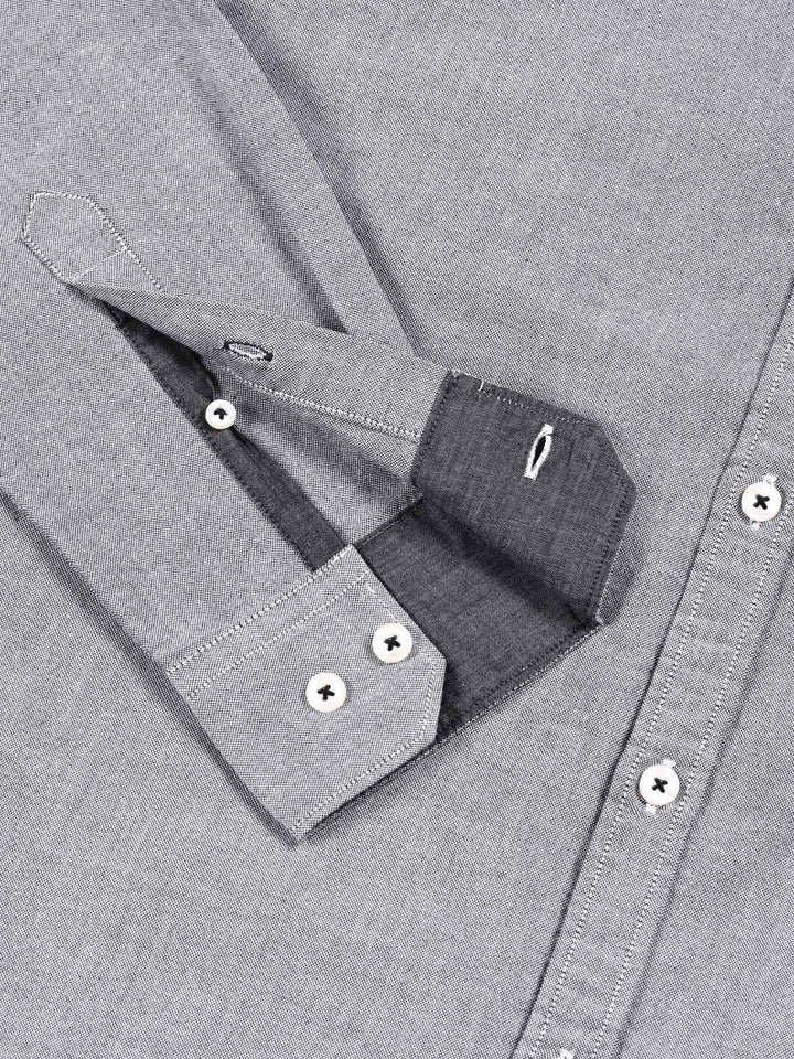 Thomas Scott Premium Button-Down Collar Chambray Pure Cotton Casual Shirt