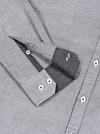 Thomas Scott Premium Button-Down Collar Chambray Pure Cotton Casual Shirt