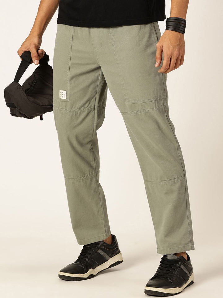 Thomas Scott Men Relaxed Loose Fit Cricket Club Collection Pure Cotton Easy Wash Trousers