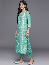 Varanga Women Floral Printed Regular Kurta with Trousers