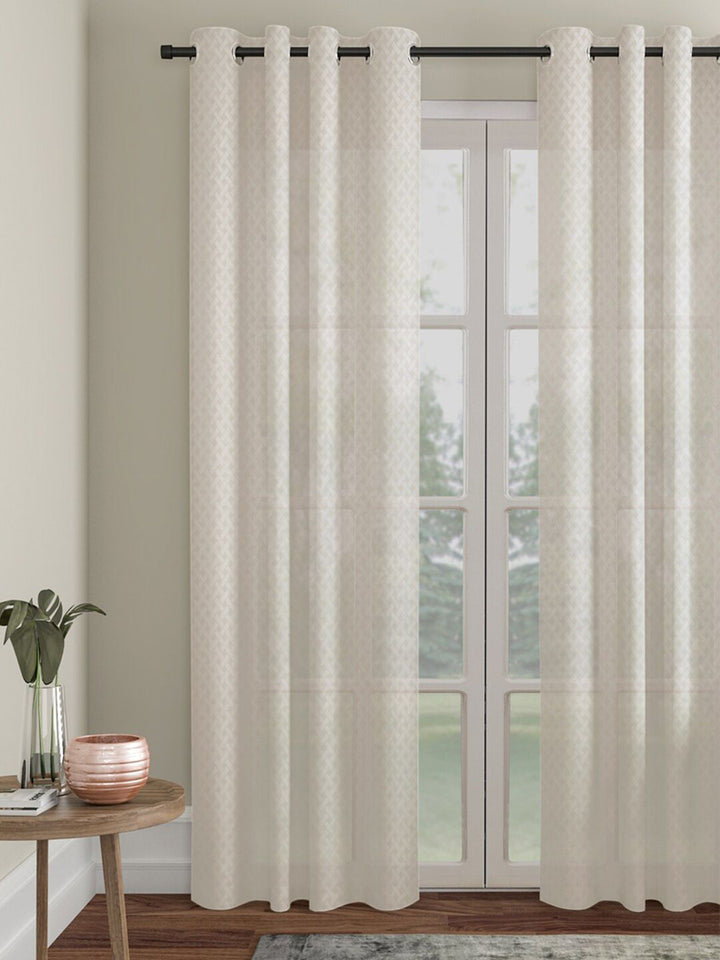 HOSTA HOMES Cream-Coloured Door Curtain
