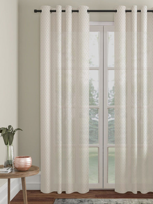 HOSTA HOMES Cream-Coloured Door Curtain