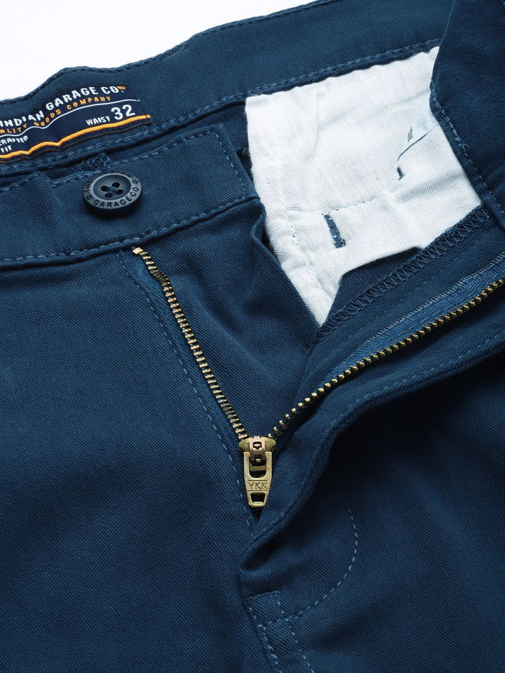 The Indian Garage Co Men Cotton Slim Fit Chinos