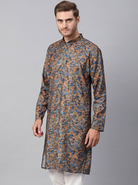 SOJANYA Lelaki Multicolored Printed Straight Kurta