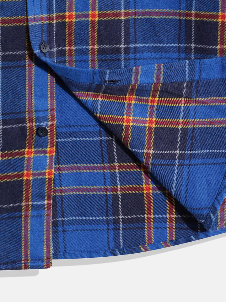 Monte Carlo Boys Tartan Checked Casual Smart Fit Shirt