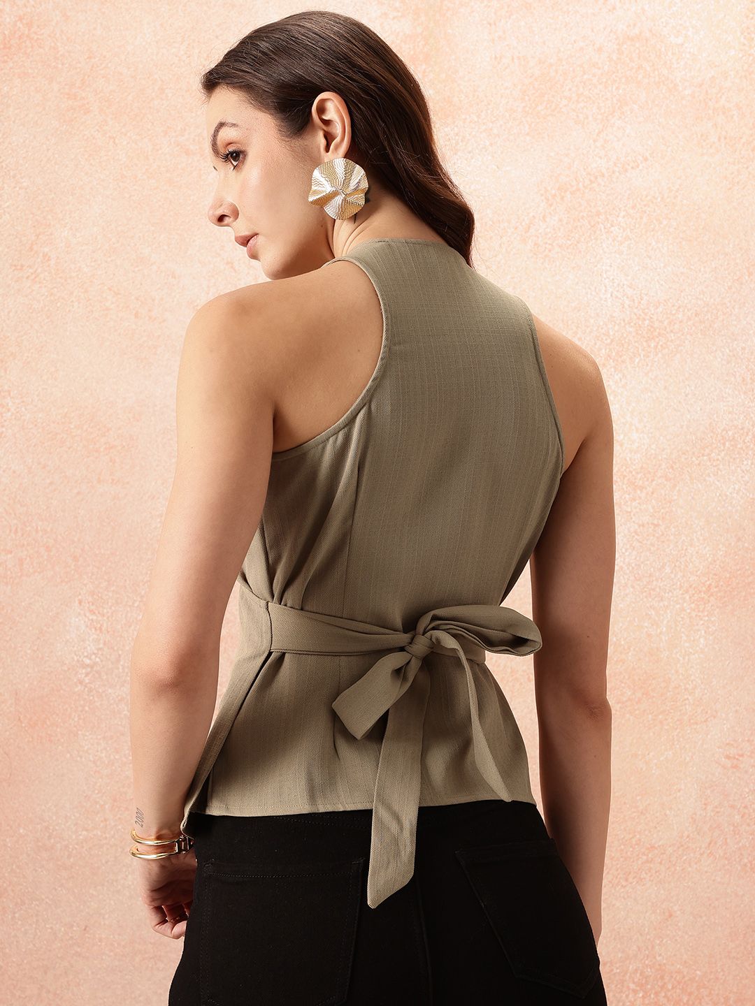 all about you Cotton Wrap Top