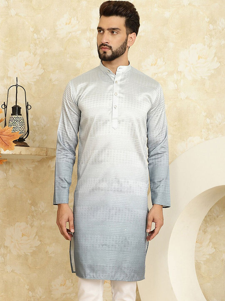 SOJANYA Woven Design Sequinned Regular Kurta