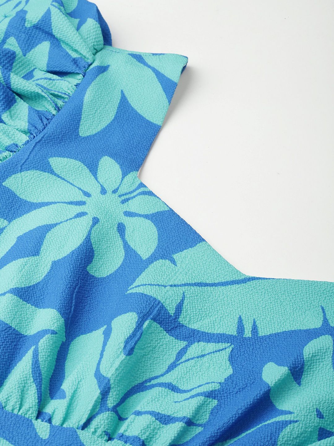 DressBerry Palm Party Ruffle Paradise A-Line Dress