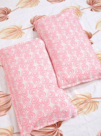 Moda Rapido X KLOTTHE Cream-Coloured Floral 300 TC King Bedsheet with 2 Pillow Covers