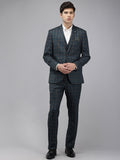 Park Avenue Checked Single Breasted Super Slim Fit 3 Piece Formal Suits