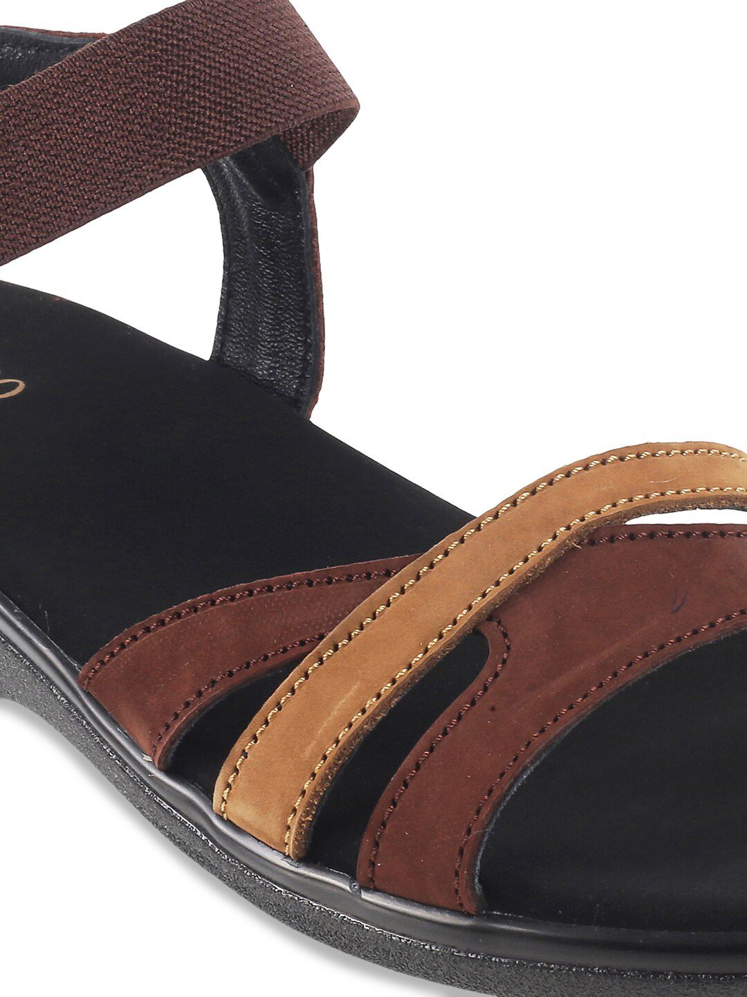 Metro Women Brown Colourblocked Sandals