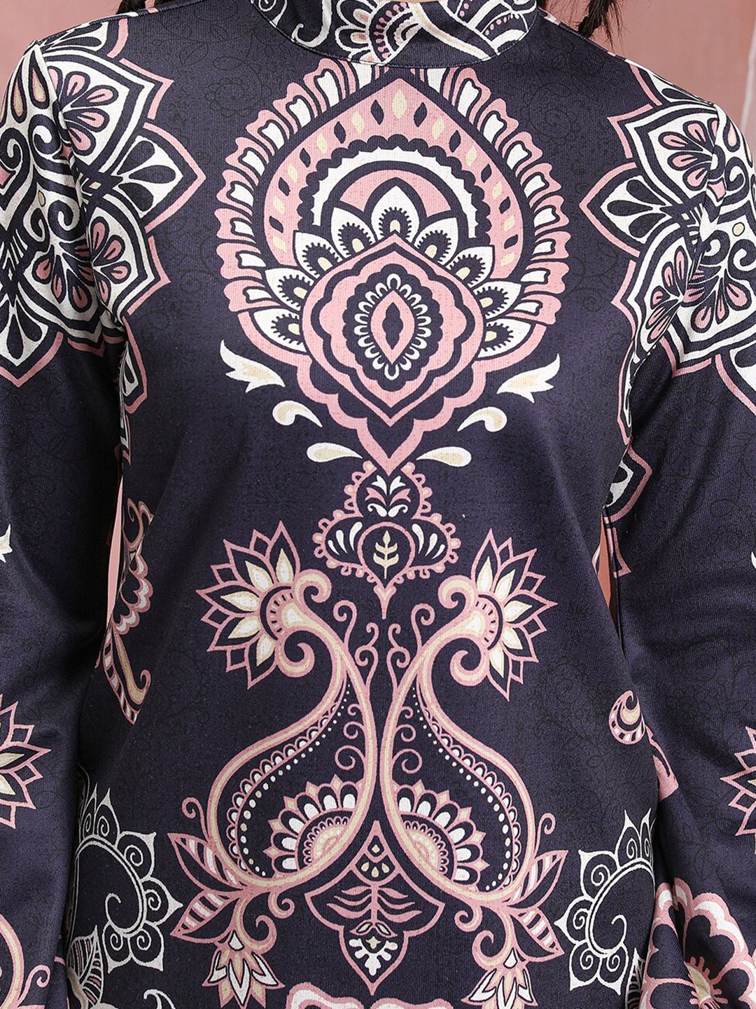 Vishudh Women Ethnic Motifs Printed Tunic With Flared Pants Co-Ords