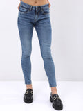 Tokyo Talkies Women Skinny Fit Clean Look Light Fade Cotton Stretchable Jeans