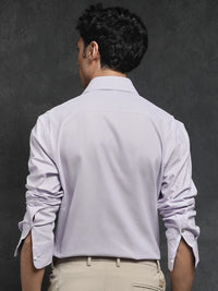 RARE RABBIT Men Comb-1 Slim Fit Textured Cotton Shirt