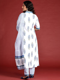 Anouk Women Ethnic Motifs Printed Kurta with Trousers & Dupatta