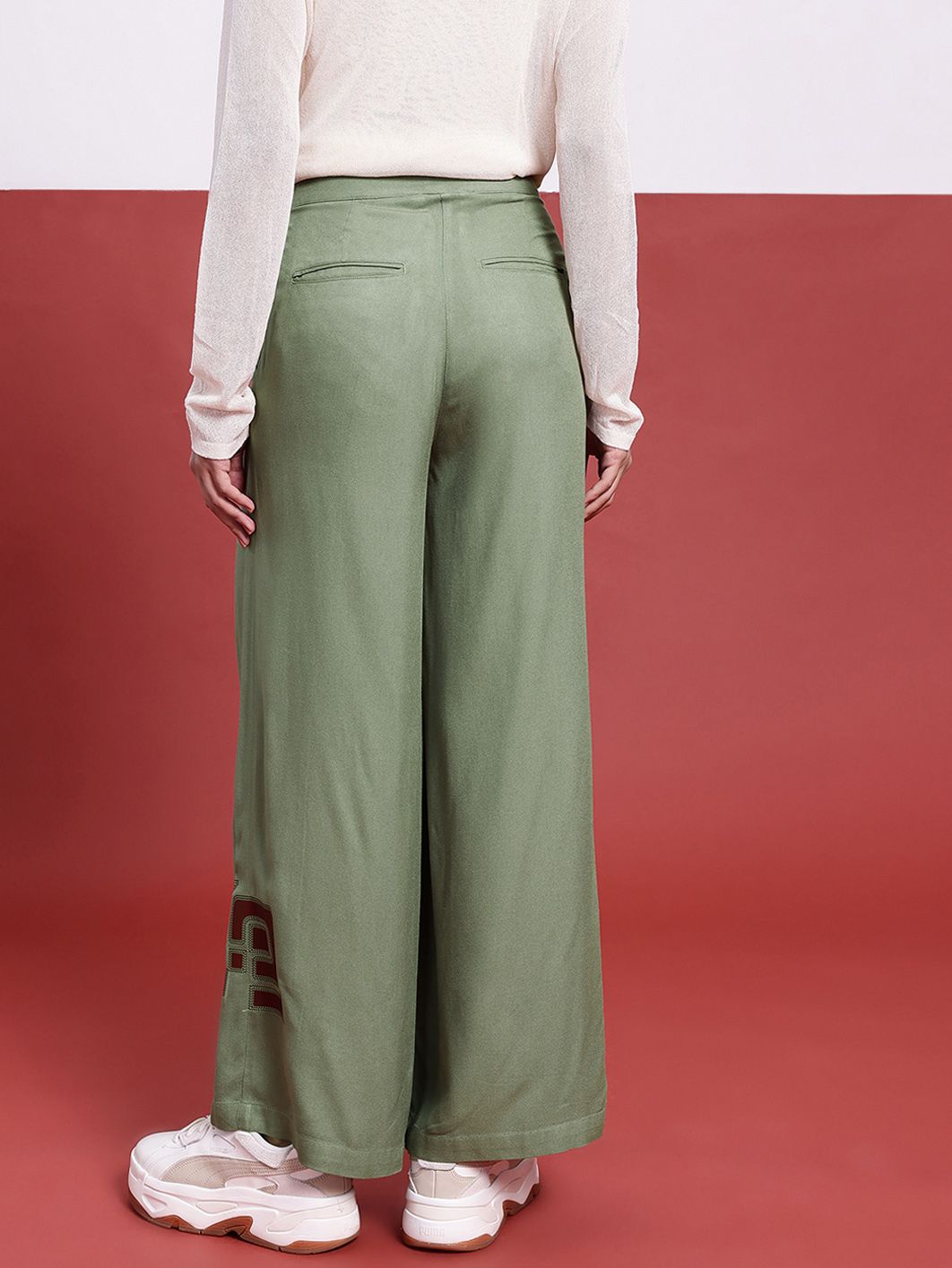 DressBerry Women Indie Vibe Tribe Wide Leg Pleated Pant