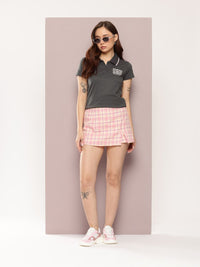 DILLINGER Women's Regular Fit Badge Embroidery Polo Tshirt