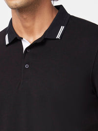 SPYKAR Polo Collar Slim Fit Cotton T-Shirt