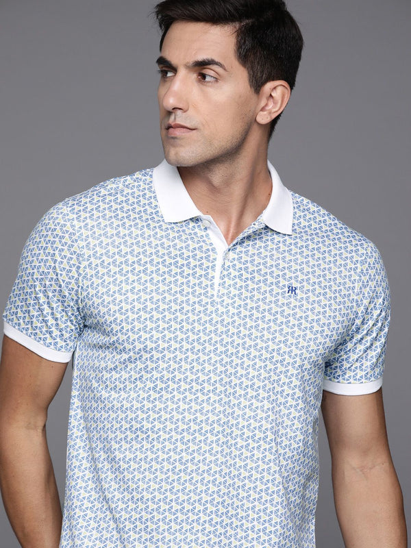 T-shirt kolar Polo Raymond Men & Putih
