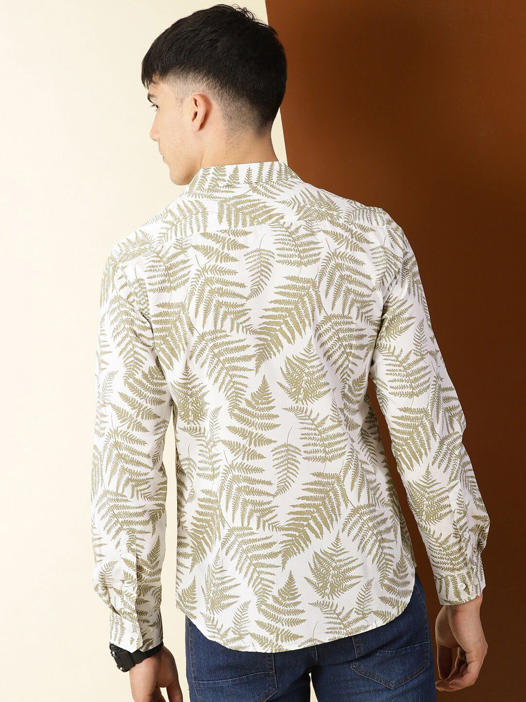 Thomas Scott Classic Fit Floral Printed Casual Pure Cotton Shirt