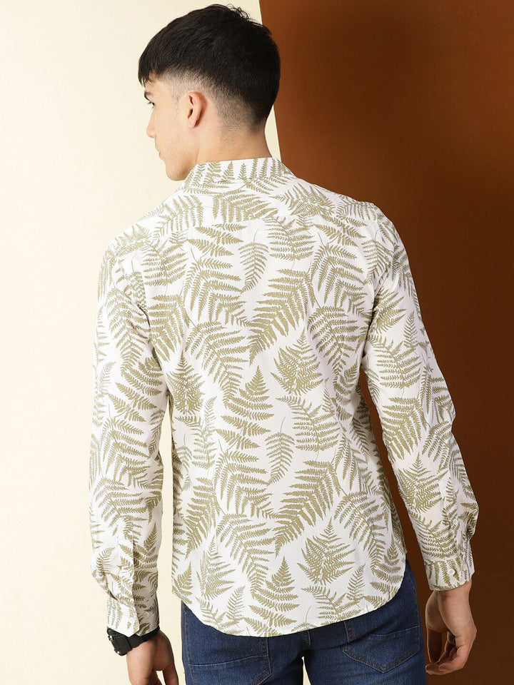 Thomas Scott Classic Fit Floral Printed Casual Pure Cotton Shirt