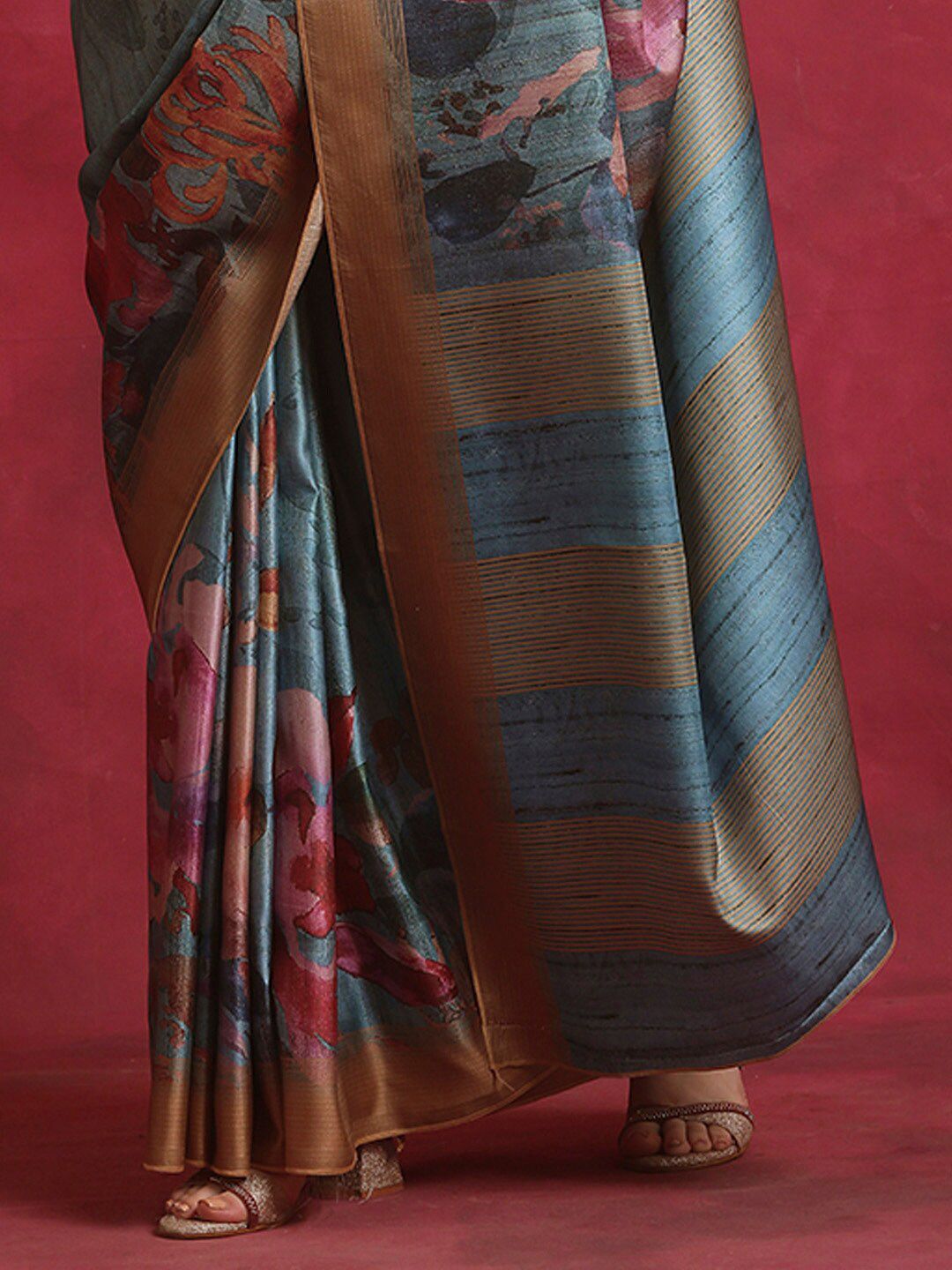 Saree mall Floral Printed Bagh Sarees