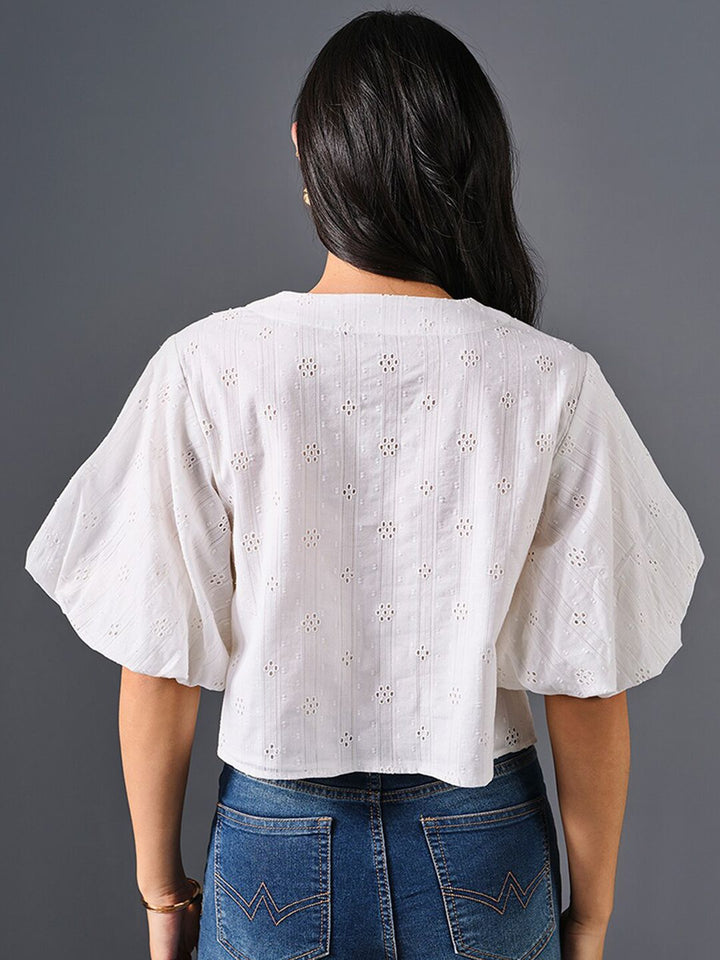 AND Floral Cotton Top